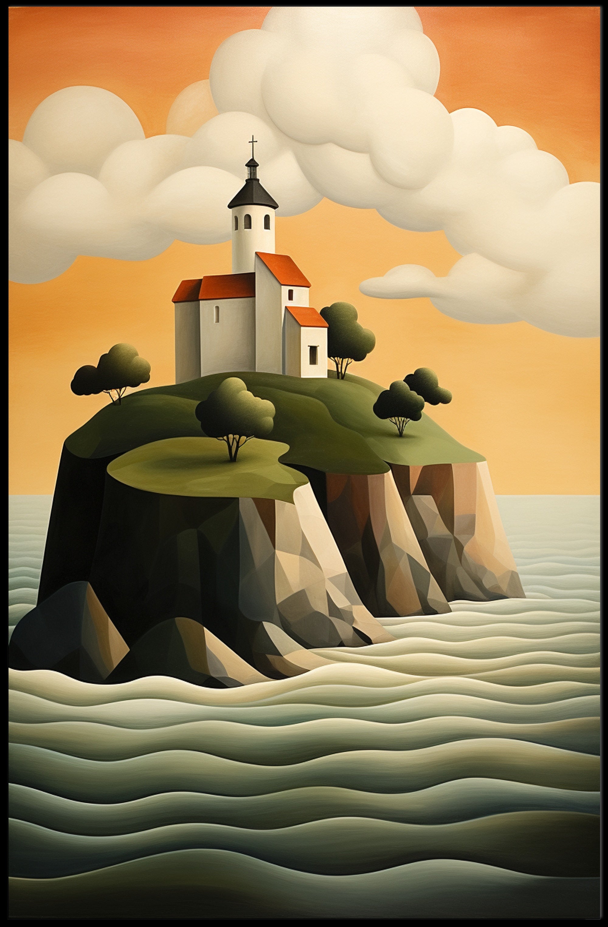 Tranquil Island Sanctuary Poster PosterGoat