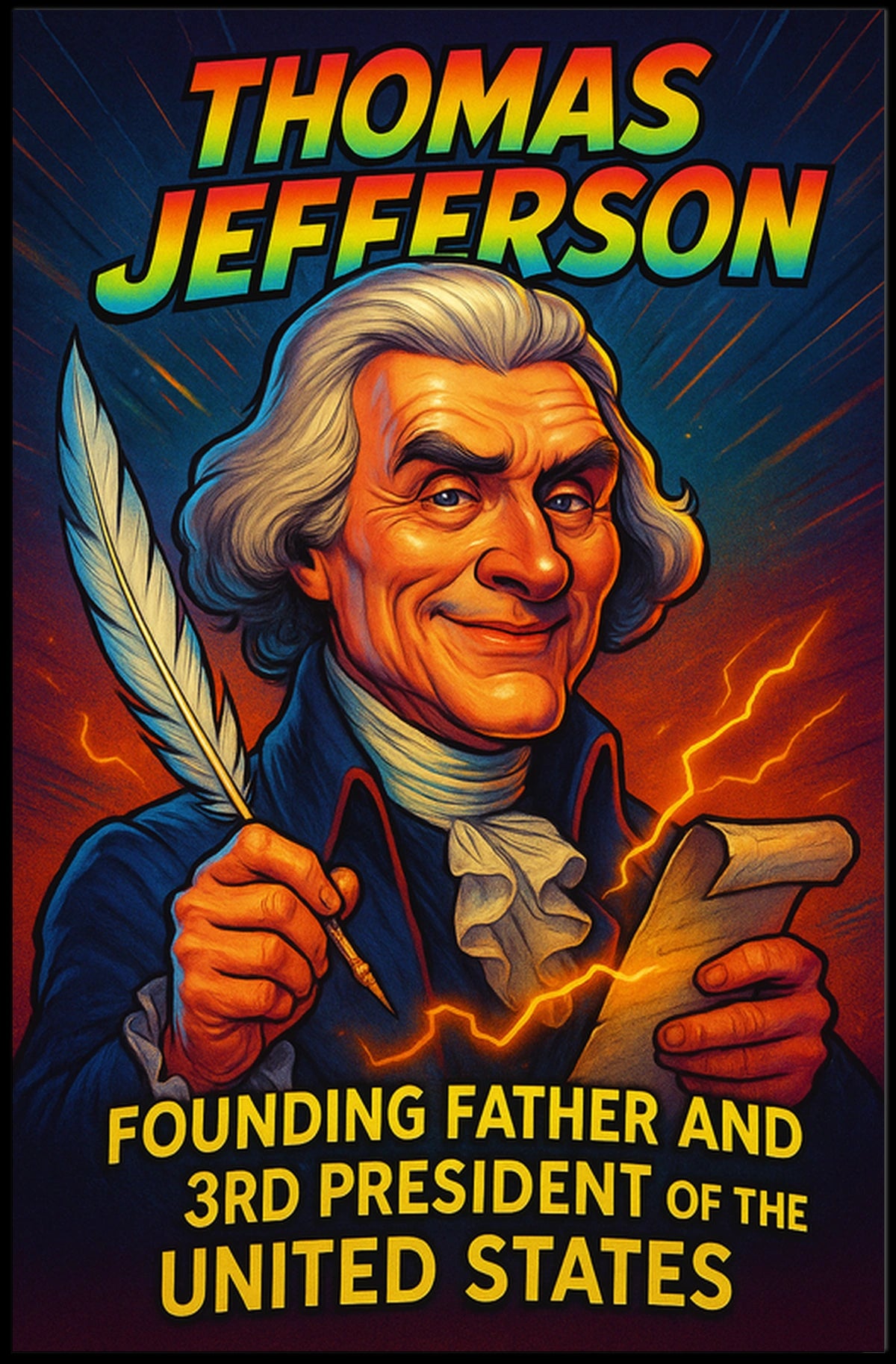 Thomas Jefferson 3rd President Poster
