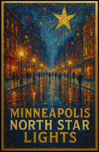 Minneapolis North Star Lights Poster