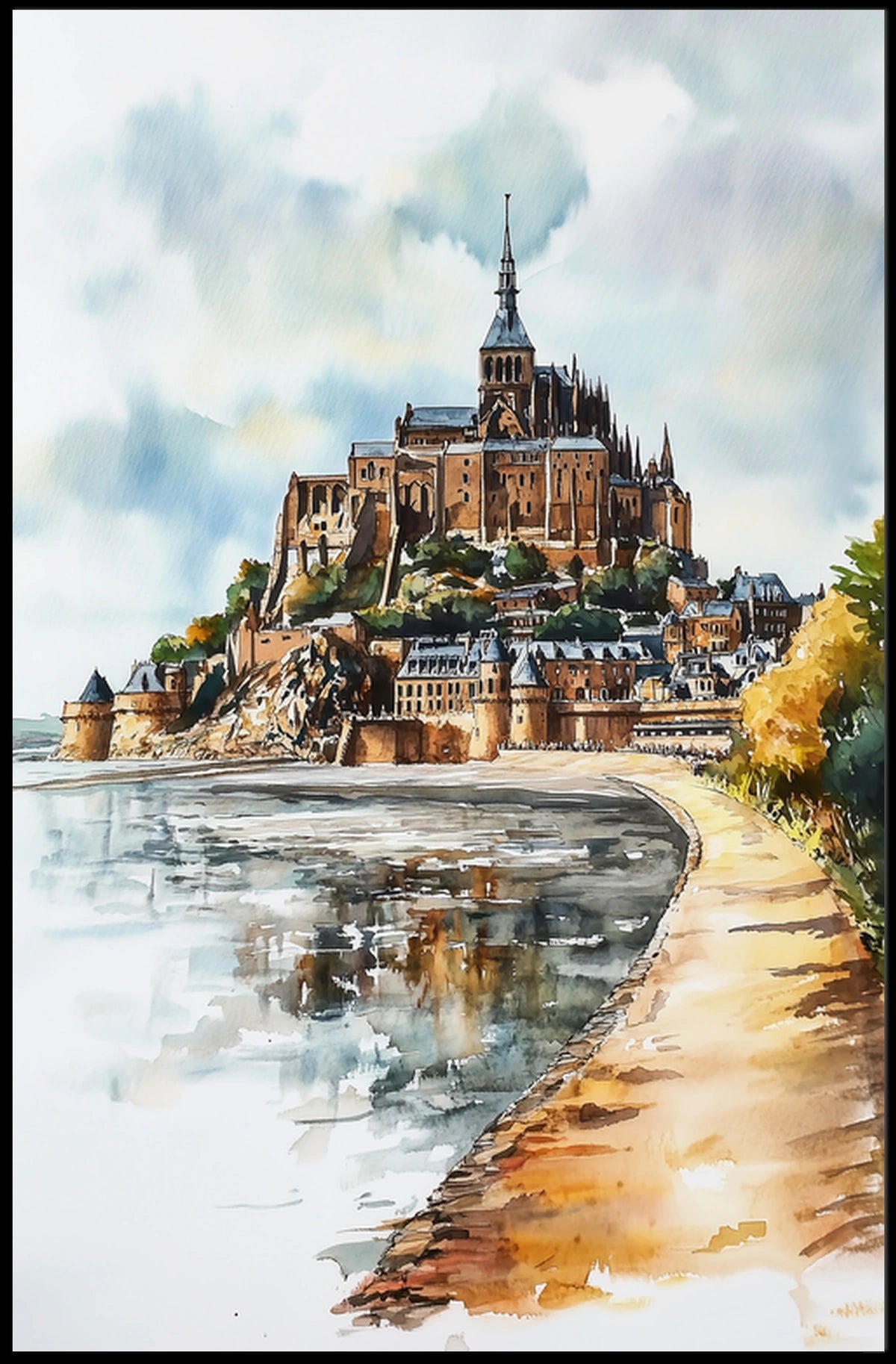 France Mont Saint Michel Poster