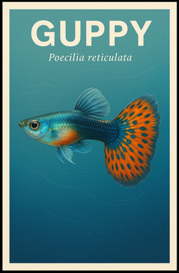 Guppy Poecilia reticulata Poster