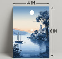 Tranquil Coastal Evening Poster PosterGoat