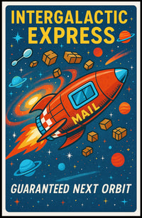 Intergalactic Express Poster PosterGoat