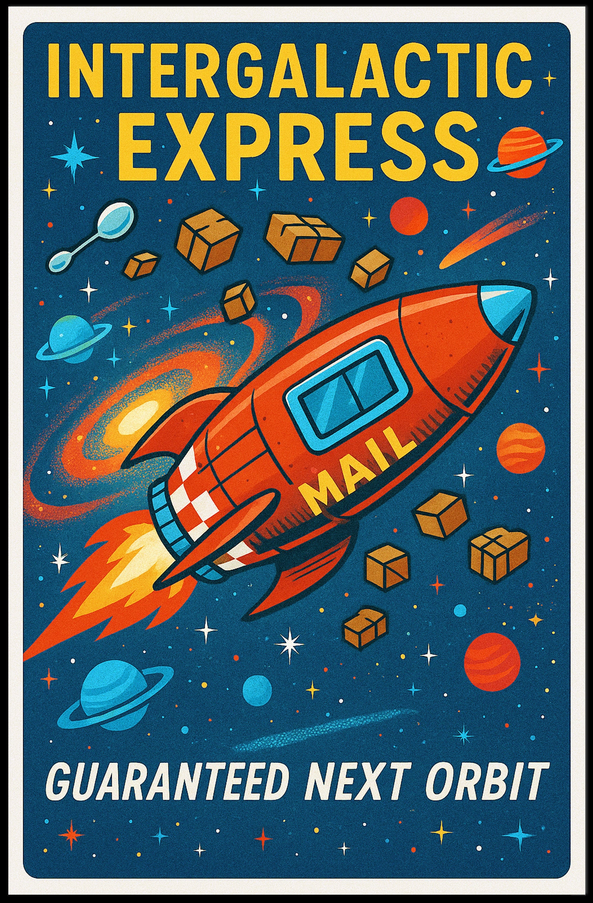 Intergalactic Express Poster PosterGoat