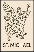 St. Michael Archangel Modern Art Poster