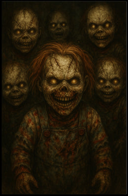 Creepy Dolls In The Shadows Poster