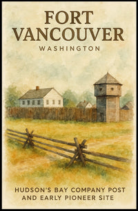 Fort Vancouver HudsonS Bay Company Poster