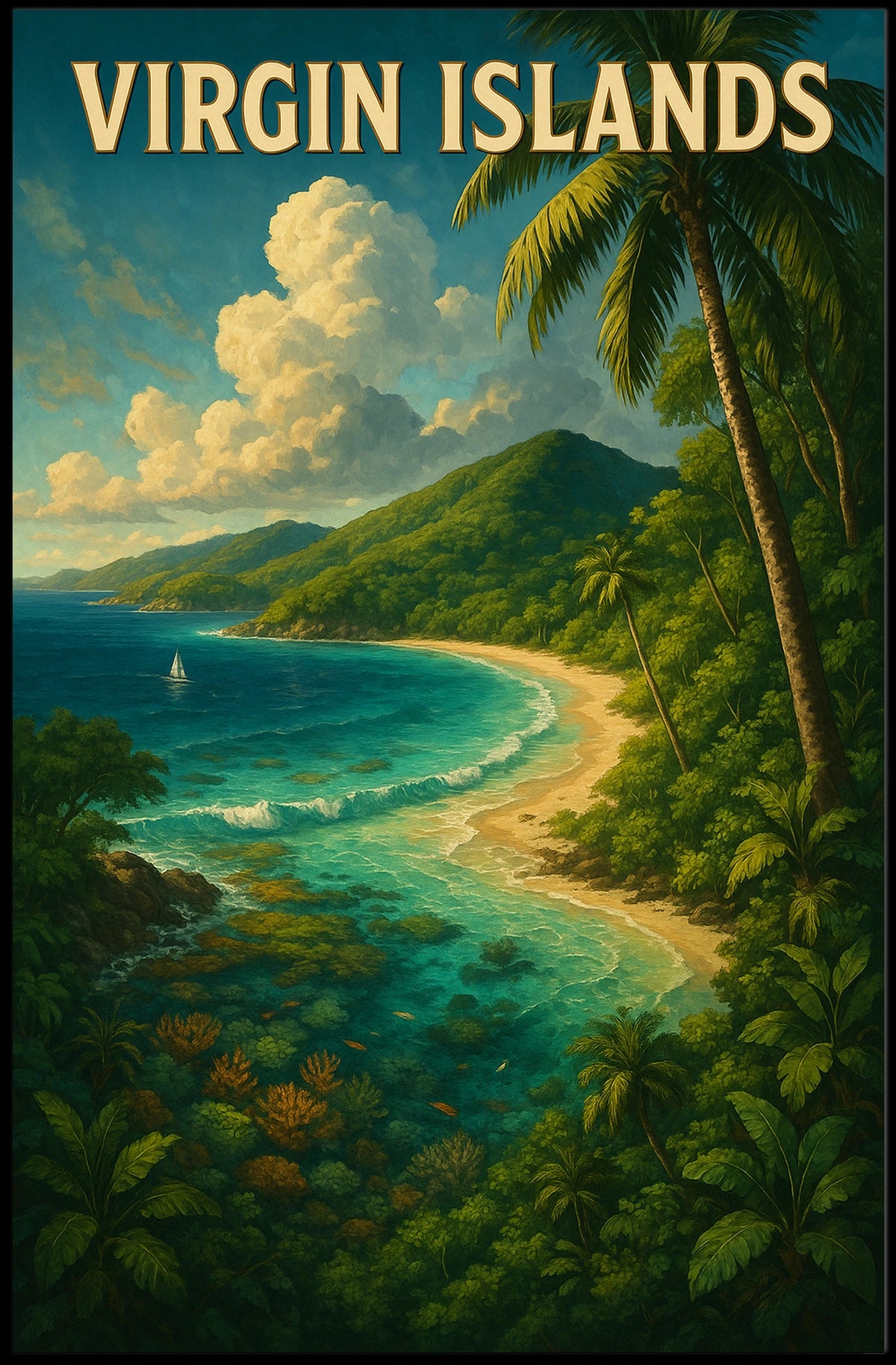 Virgin Islands Paradise Poster