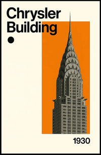 Chrysler Building Art Deco Skyscraper Poster - Cultural or Heritage Poster