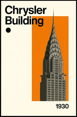 Chrysler Building Art Deco Skyscraper Poster - Cultural or Heritage Poster