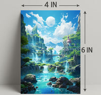 Enchanted Waterfall Paradise Poster