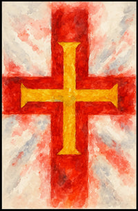 Vibrant Cross Poster