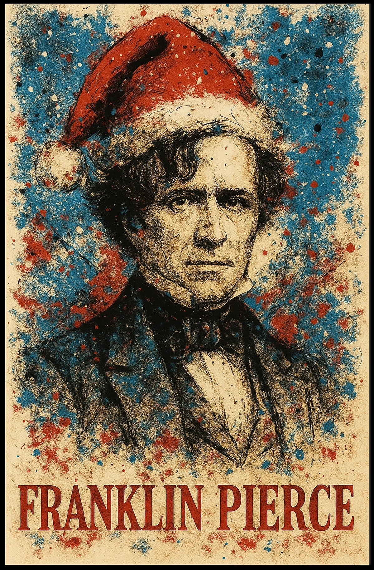 Franklin Pierce 14th President of the United States Christmas SeriesPoster