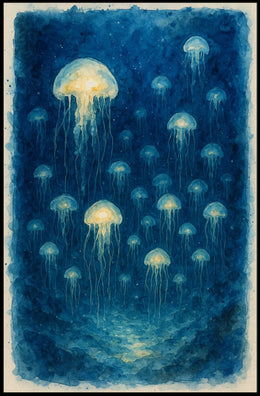 Ethereal Jellyfish Poster