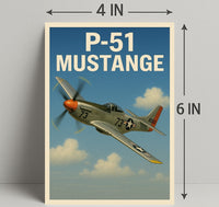 P-51 Mustang Poster PosterGoat