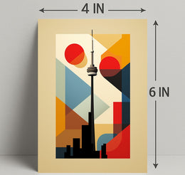 Geometric Skyline Art Poster
