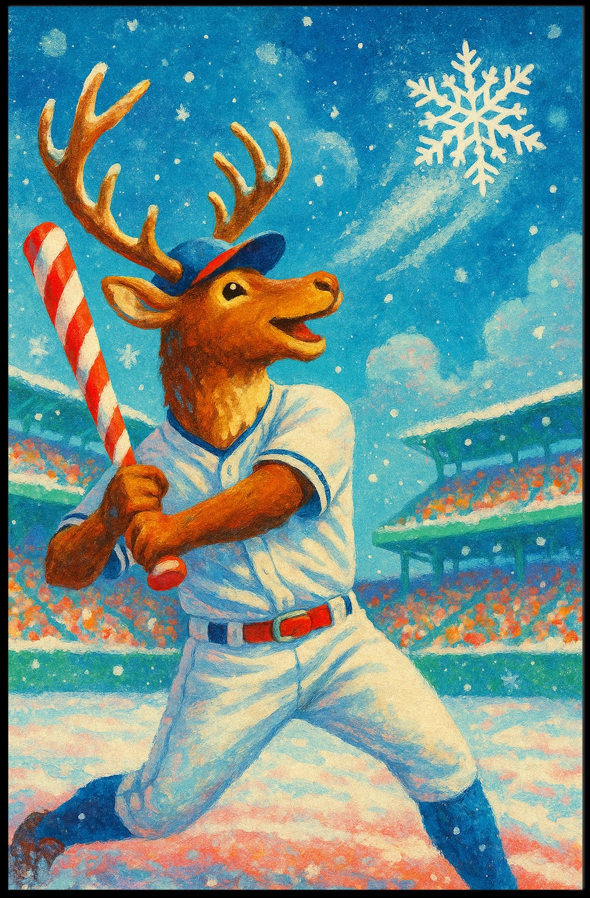 Winter Wonderland Baseball Poster