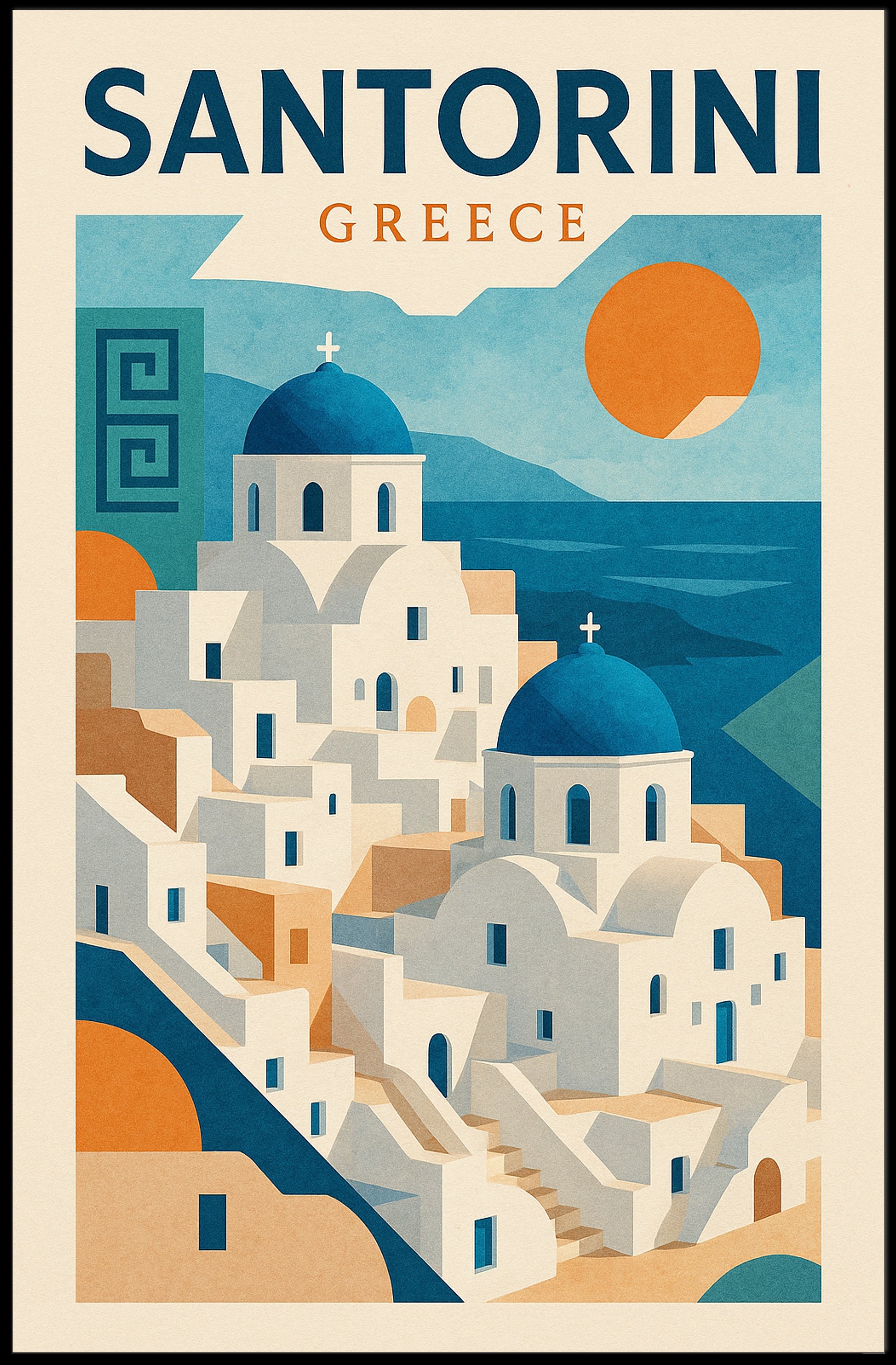 Santorini  Greece Poster PosterGoat