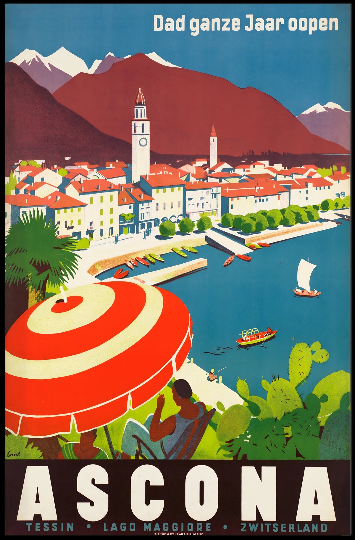 Ascona Travel Poster