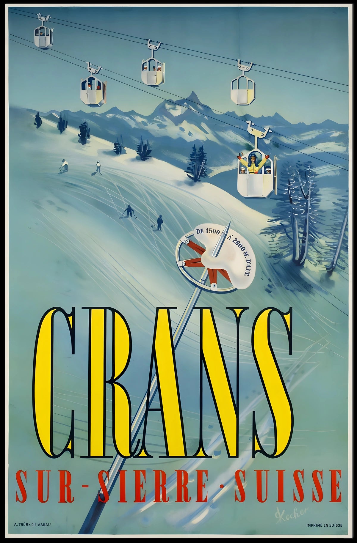 Crans-Sur-Sierre Ski Resort Poster