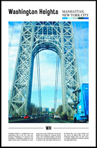 Washington Heights New York Landmark Travel Poster