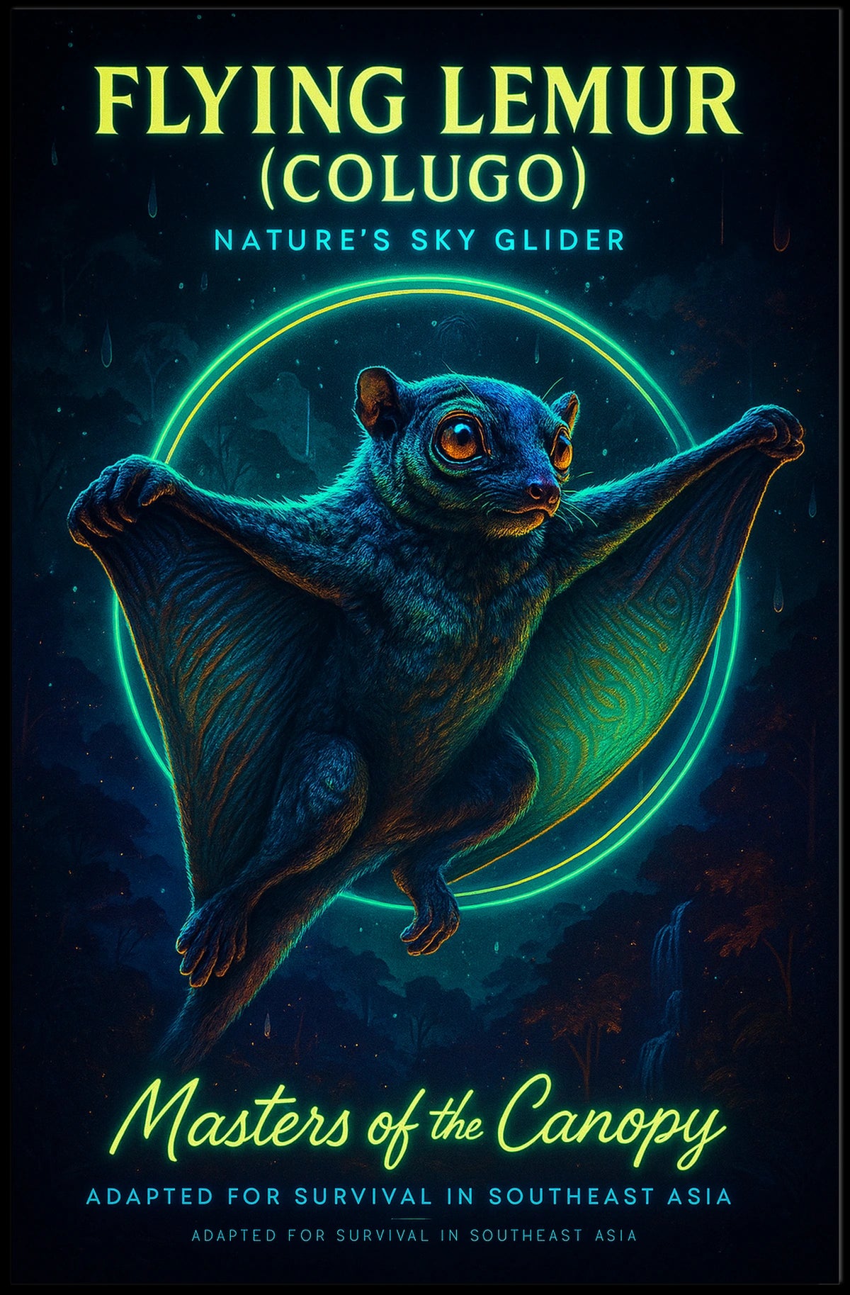 Flying Lemur Masters of the Canopy Poster