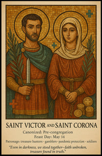 Saint Victor And Saint Corona Poster