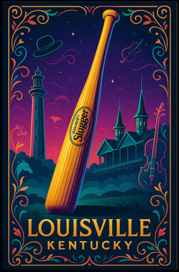 Louisville Slugger A Tribute to Kentucky Poster