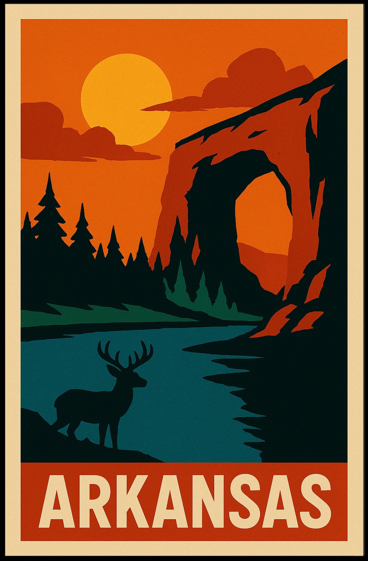 Arkansas Wilderness Poster