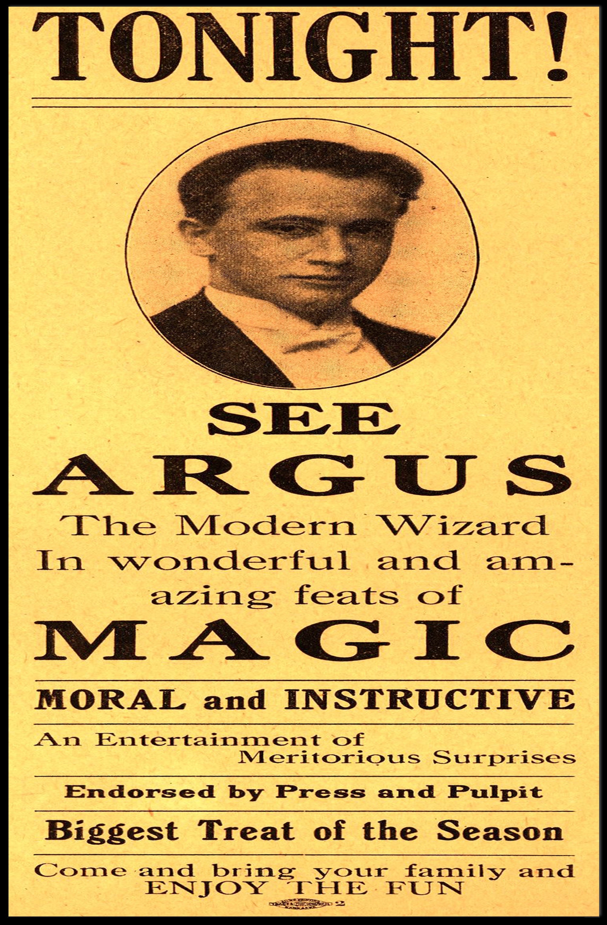 The Modern Wizard Magic Show Vintage Cultural Poster