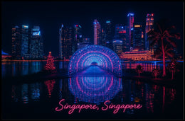 Neon Nights in Singapore Poster