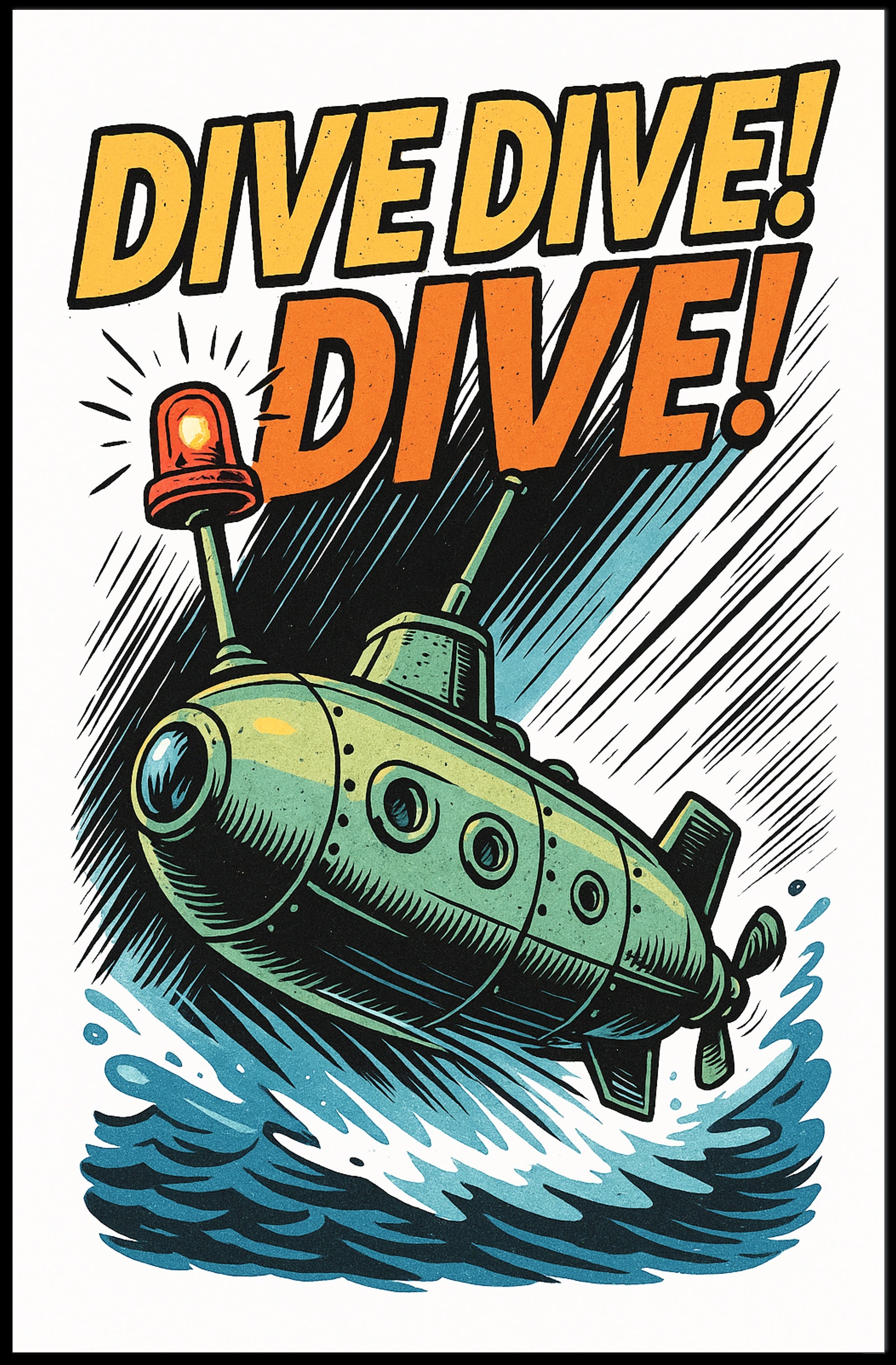Dive Dive Dive! Poster PosterGoat