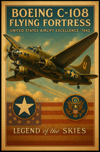 Boeing C-108 Flying Fortress Poster