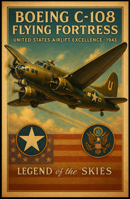 Boeing C-108 Flying Fortress Poster