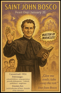 Saint John Bosco Poster PosterGoat