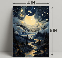 Celestial Nightscape Poster PosterGoat