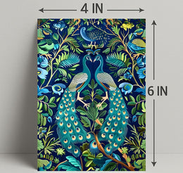 Exquisite Peacocks in Lush Foliage Animal Poster