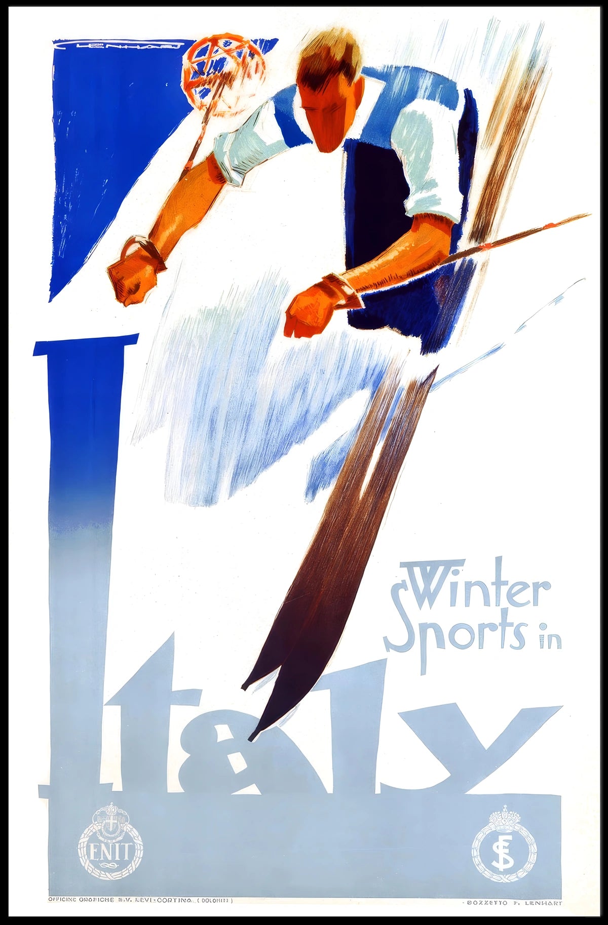 Winter Sports in Italy Poster