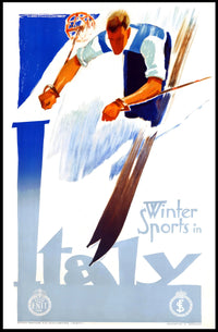 Winter Sports in Italy Poster