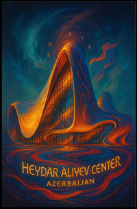 Heydar Aliyev Center Azerbaijan Poster