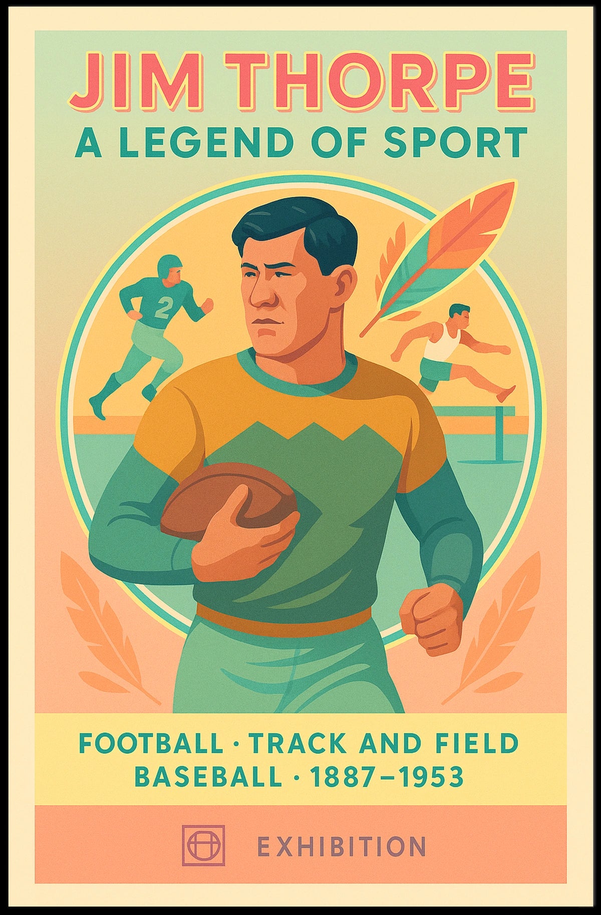 A Legend of Sport Exhibition Poster