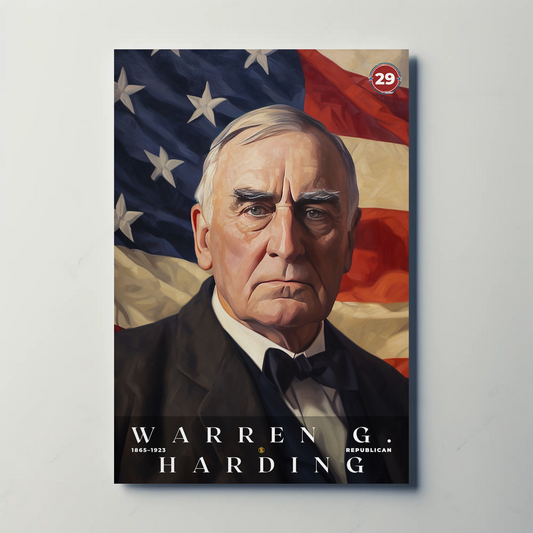 Warren Harding 29th President Of The United States Portrait