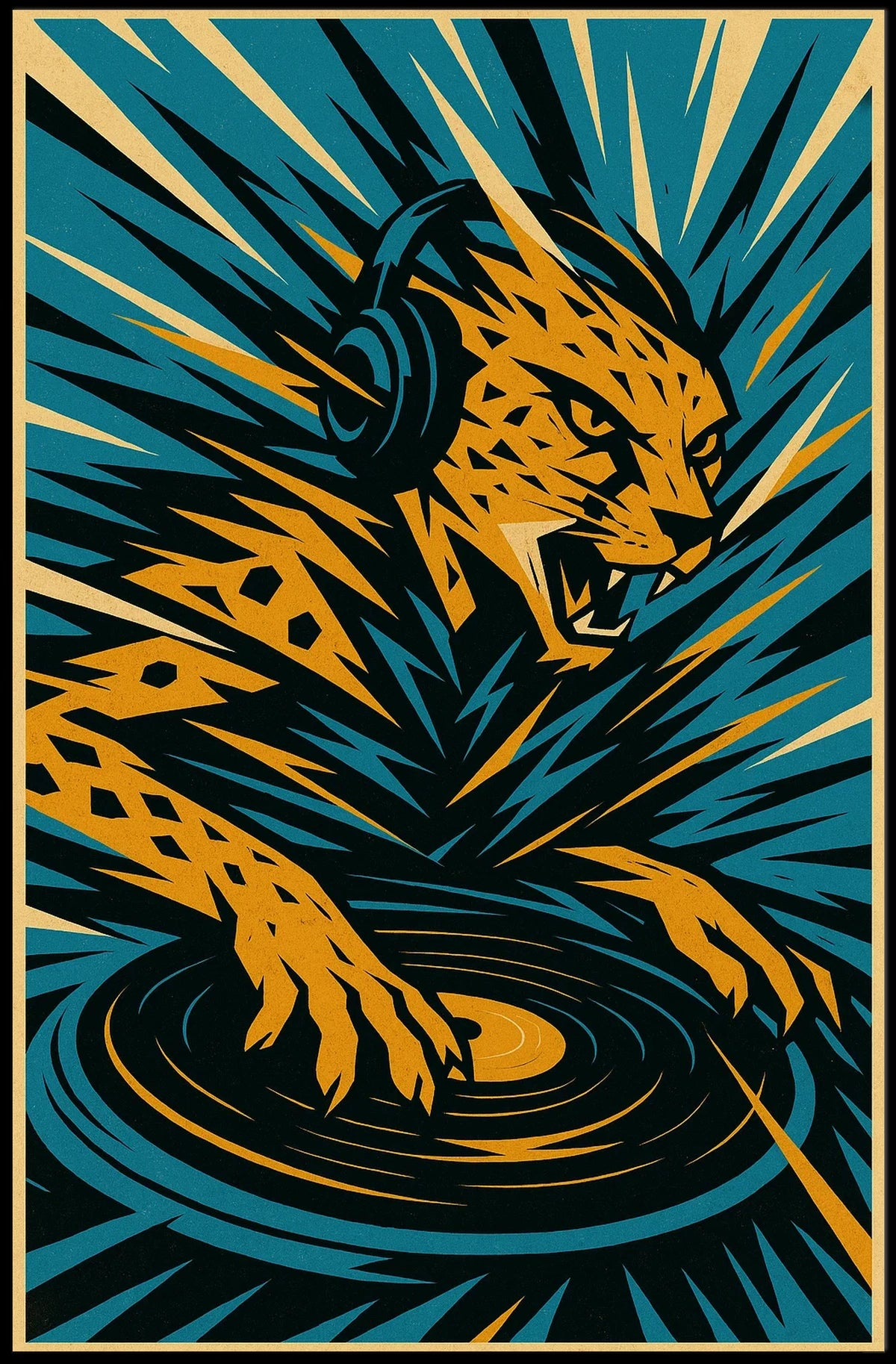 Sonic Cheetah Dj Poster