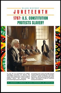 Black History and Constitution Educational Poster