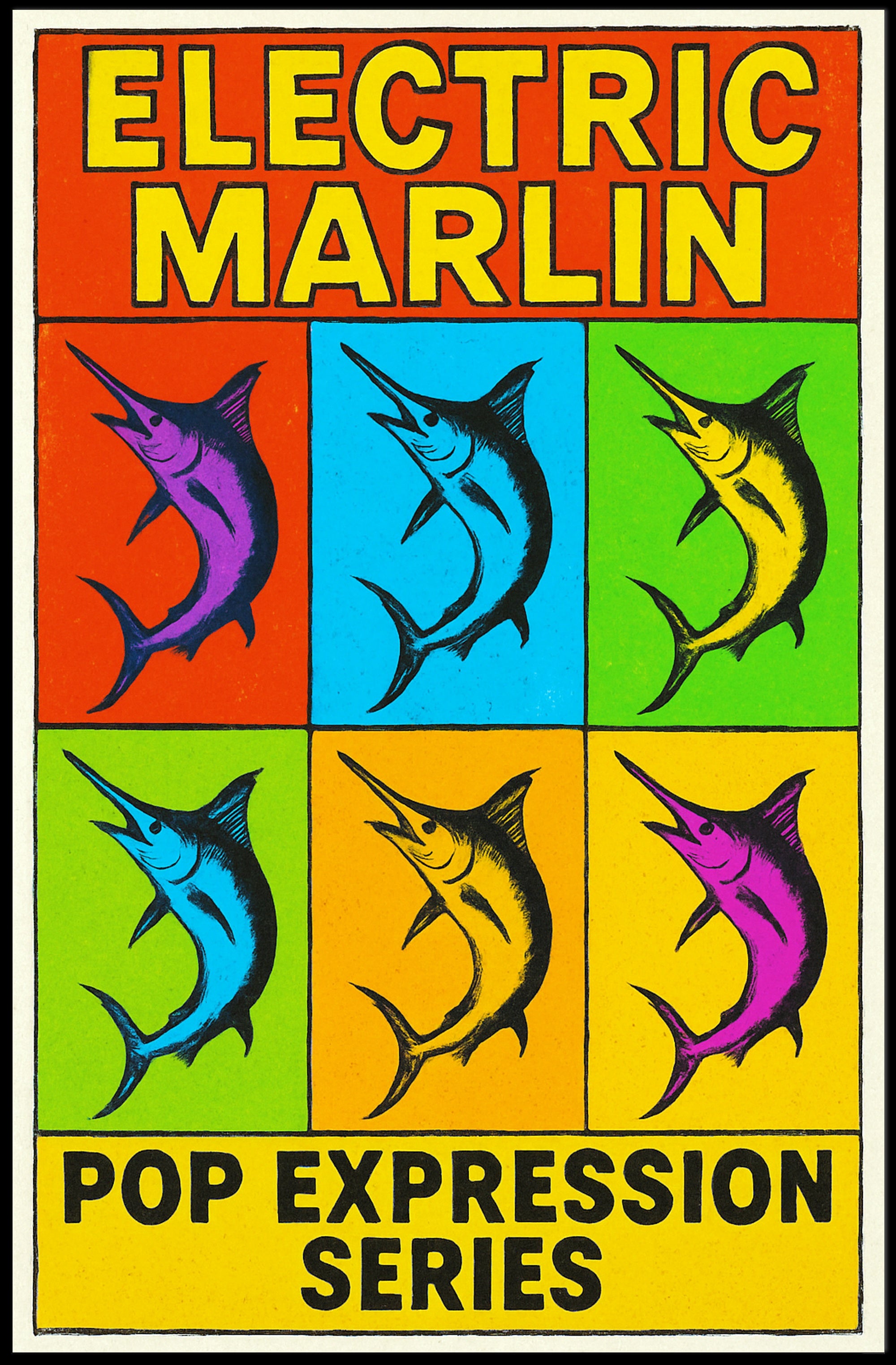 Electric Marlin Pop Expression Series Poster PosterGoat
