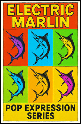 Electric Marlin Pop Expression Series Poster PosterGoat