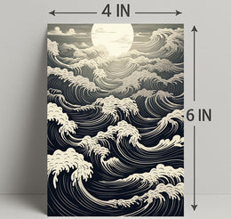 Moonlit Waves Poster PosterGoat