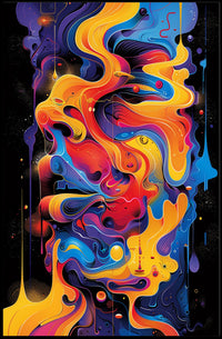 Vivid Abstract Flow Abstract Poster