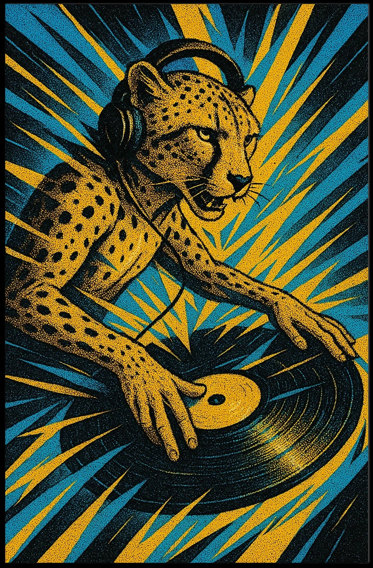 Dj Cheetah Groove Poster