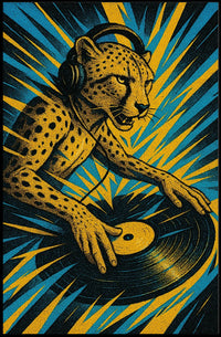 Dj Cheetah Groove Poster